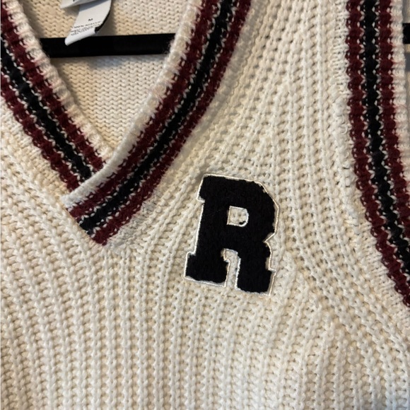 RUE21 Varsity crop sweater vest M - Picture 3 of 6